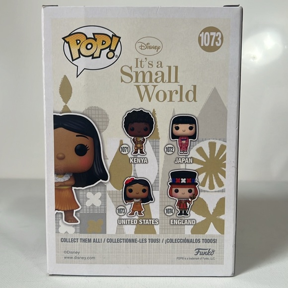 NWT Disney’s It’s a Small World Funko Pop! United States #1073 Vinyl Figure - Picture 3 of 7